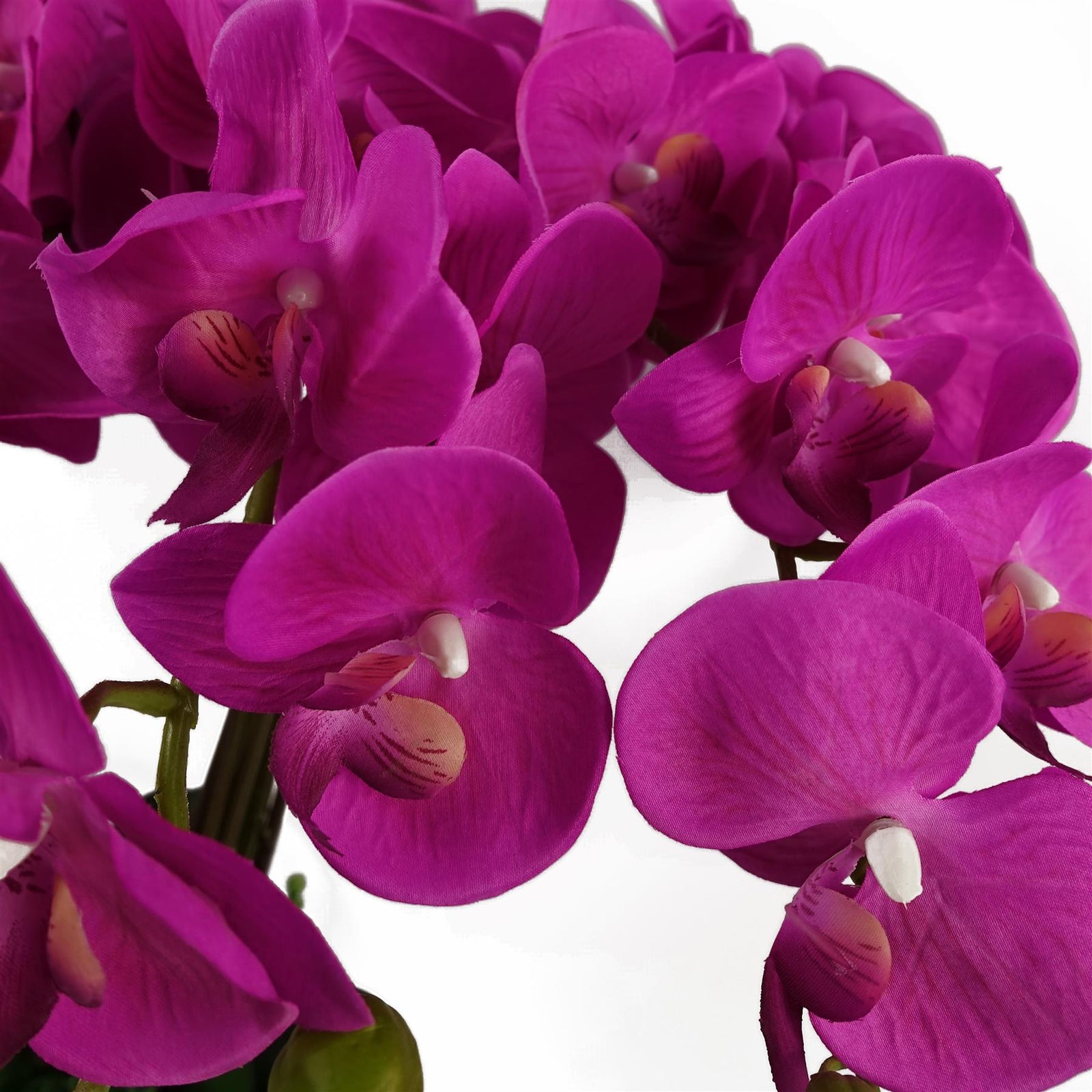 Leaf 85cm Artificial Deluxe Bush Orchid - Dark Pink