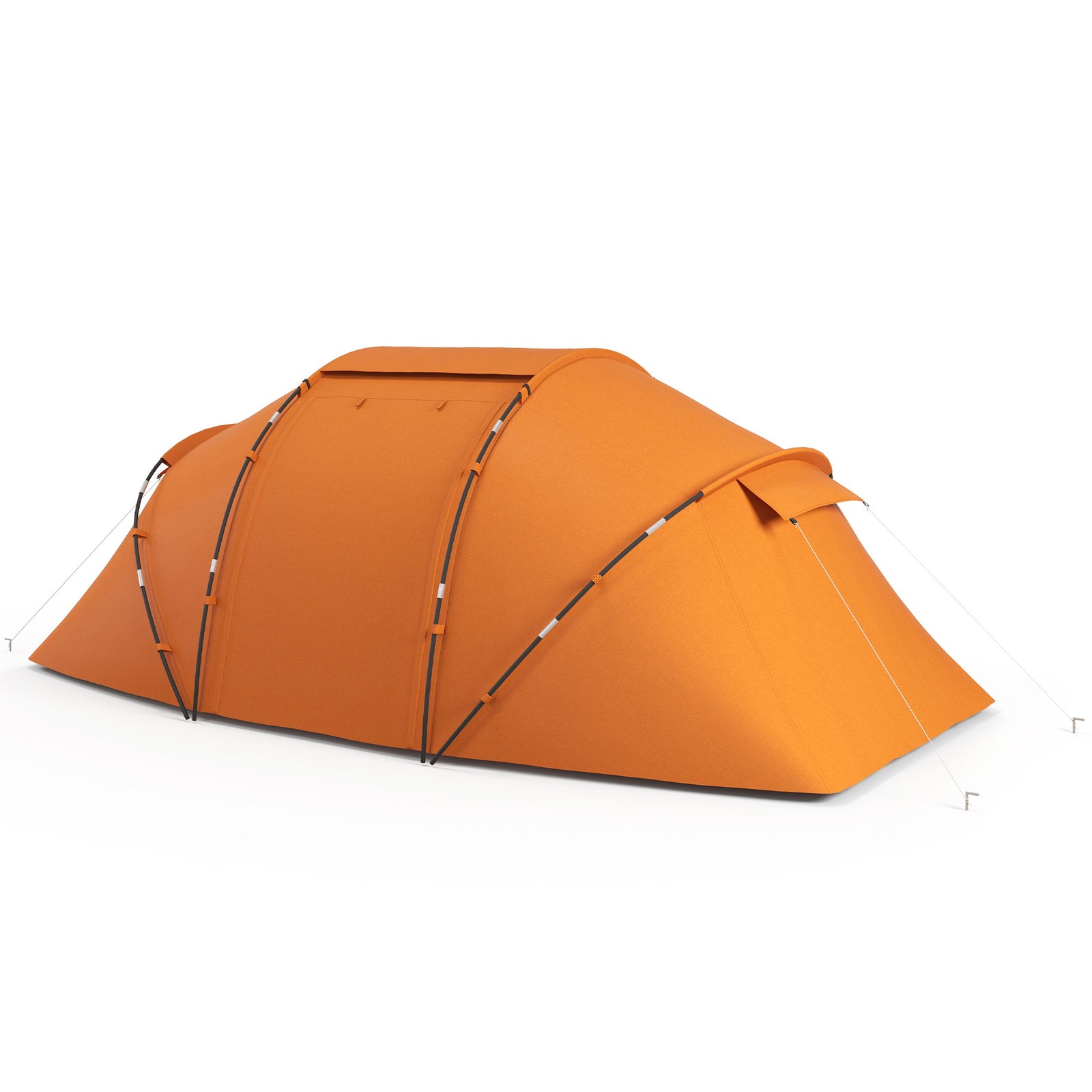 4-6 Persons Camping Tent Dome Family Travel Group Hiking | Orange