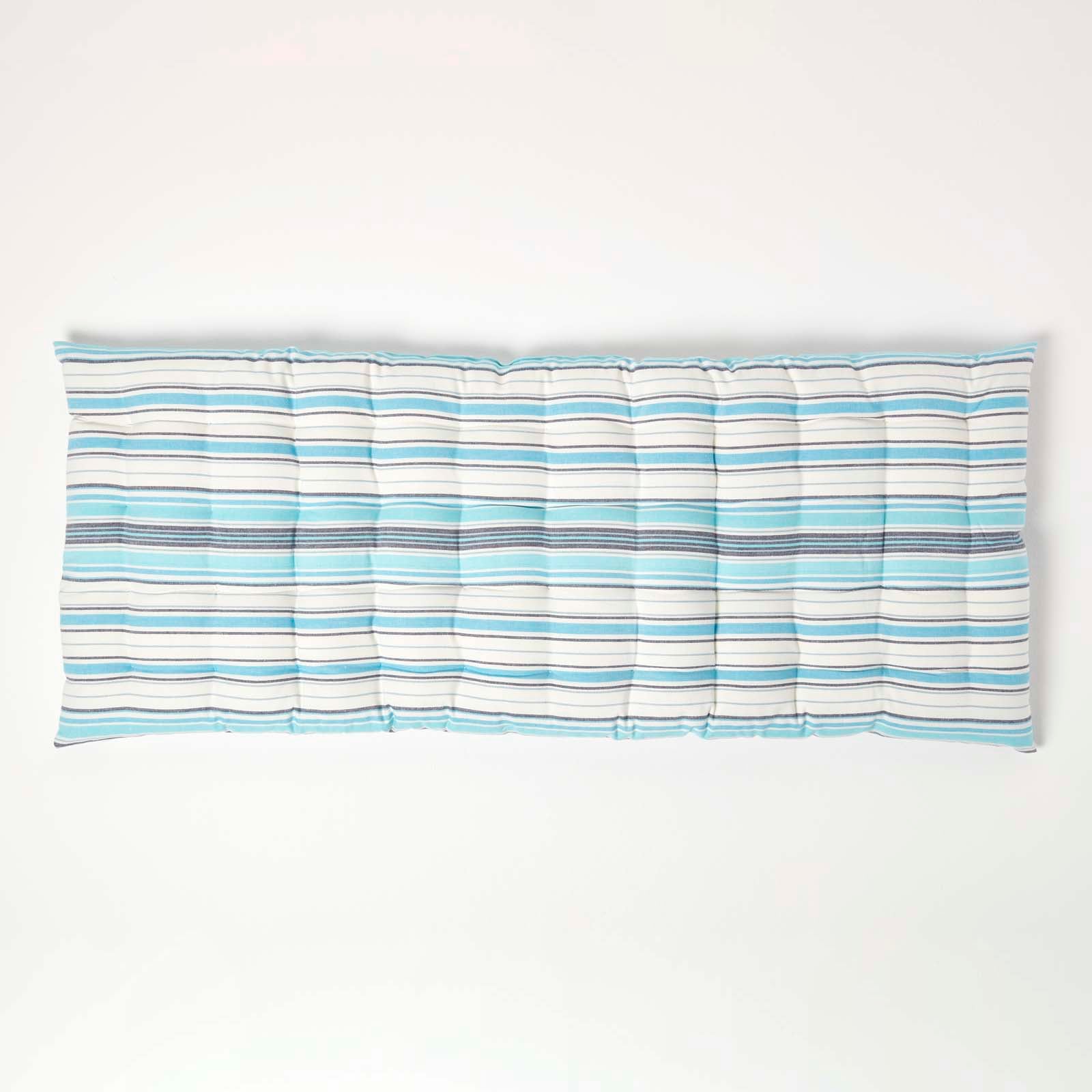 Striped Bench Cushion 2 & 3 Seater | 2 | Blue