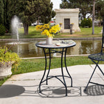 Mosaic Table Round Ceramic Bistro Garden Furniture