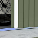 Garden Shed Storage Unit With Locking Door Floor Foundation | Medium | Light Green