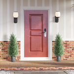 Set Of 2 Artificial Cypress Trees With Pe Leaves For Indoor Outdoor