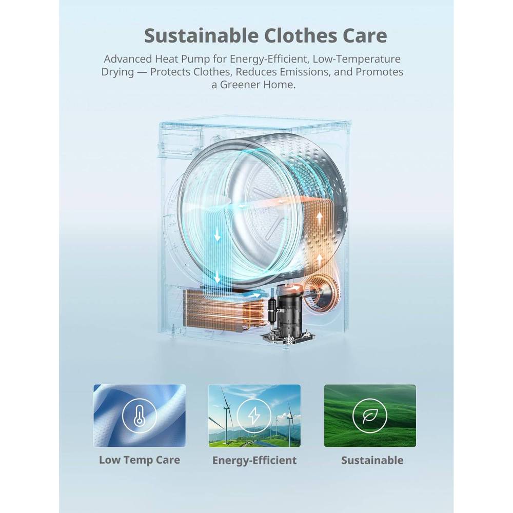 Freestanding Heat Pump Tumble Dryer With 16 Programmes