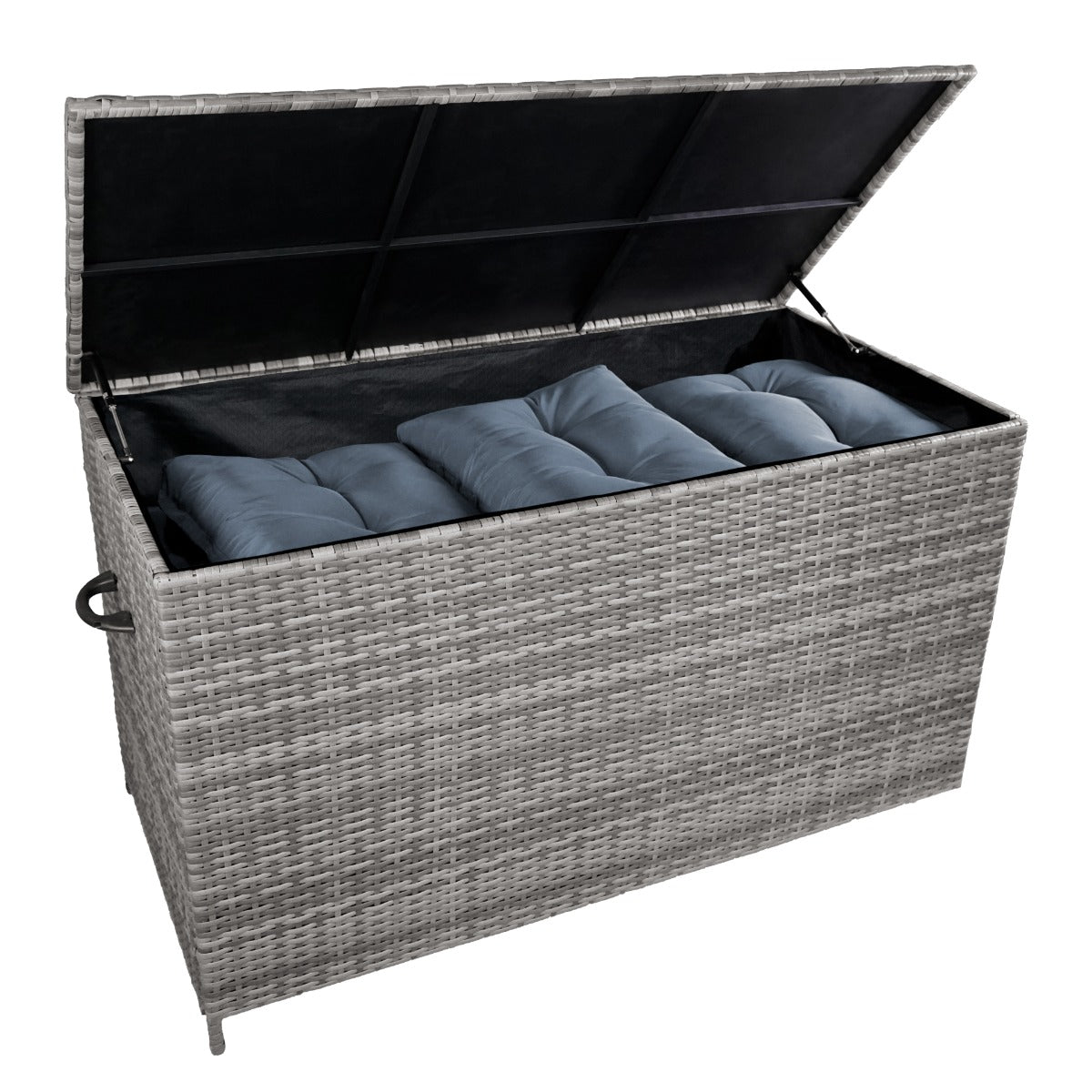 Rattan Cushion Storage Box 582l | Grey