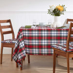 Red Macduff Tartan Christmas Tablecloth 137 X 228 Cm