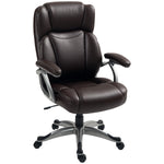 Tilting Executive Office Chair, Pu Leather Desk Chair | Brown