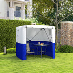 Outsunny 2 X 2m Pop Up Gazebo W/ Sides Easy Up Party Tent W/ Bag