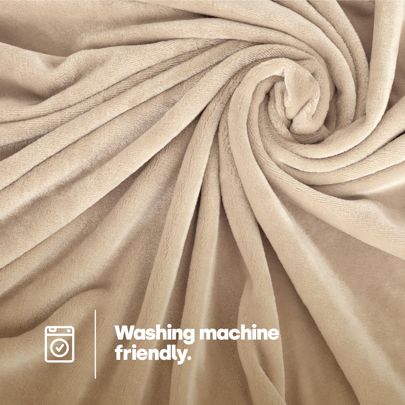 Double Fleece Blanket - Champagne