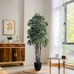 Lifelike 160cm Schefflera Tree In Decorative Pot Premium Artificial Greenery For Modern Interiors