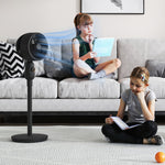Pedestal Fan For Bedroom Powerful Air Circulator W/ 3 Speed | One Size | Black