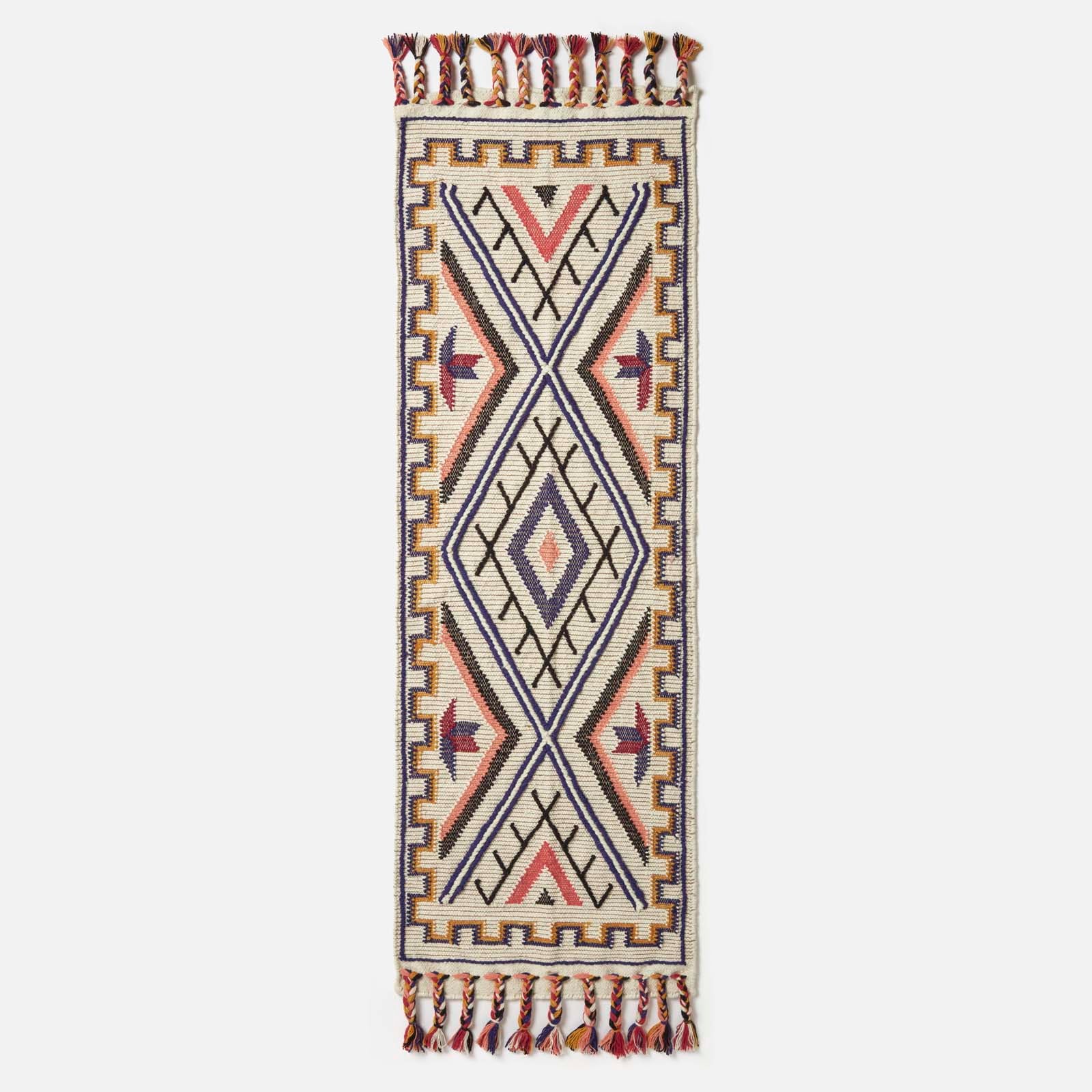 Goa Multi Colour Kilim Wool Rug | 200cm | Multi Colour