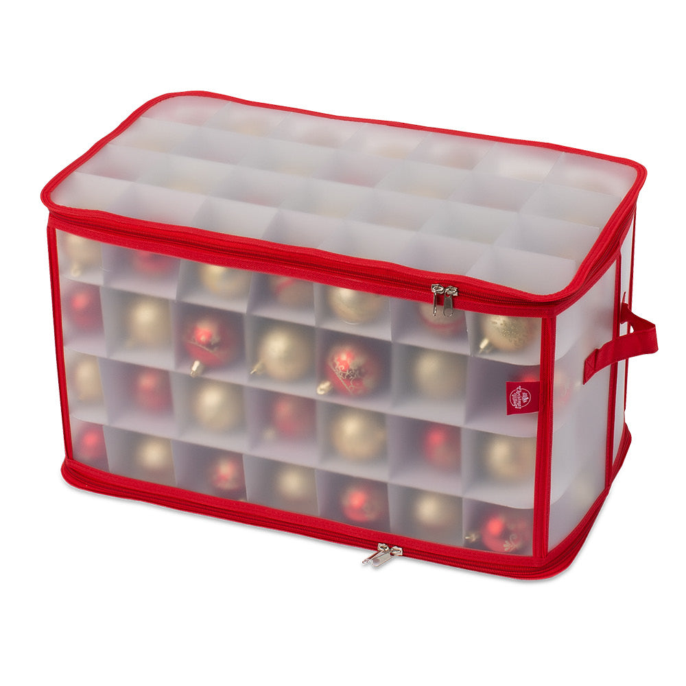 Christmas Ornament Storage Box With 112 Bauble Capacity | Red