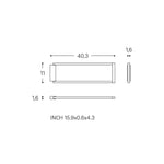 Towel Ring, Black Matt, Wall-mounted, 40,3 Cm. Collection The Grid