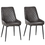 Retro Pu Leather Dining Chairs, Side Chairs