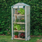 Premium 4-tier Wooden Growhouse 160cm | Green