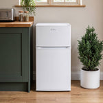 89l Freestanding Top Freezer Fridge | White