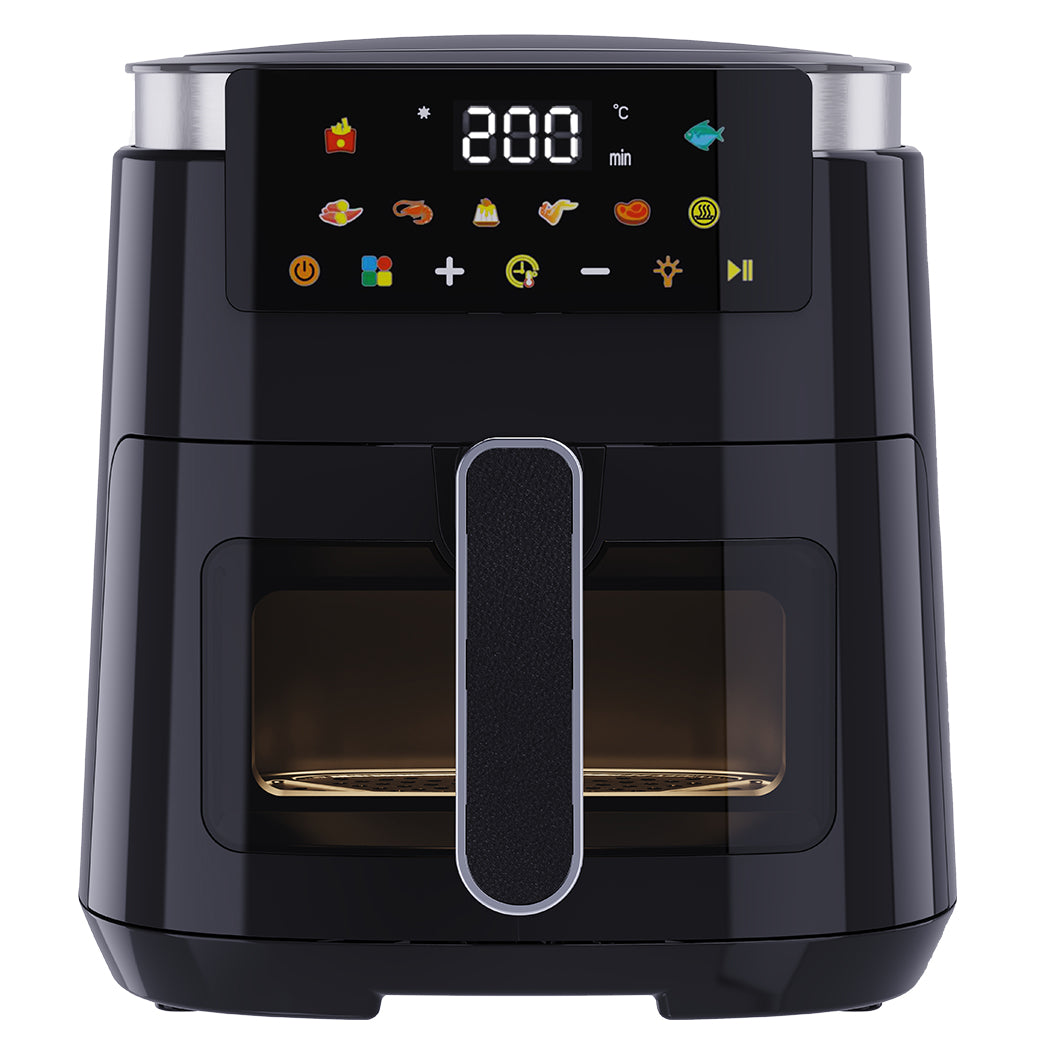 Spector 5l Digital Air Fryer 1500w Oil Free Hot Air Healthy Frying Cooker Black
