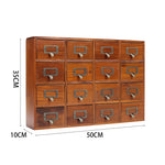 Retro Wooden Drawer Organzier Box