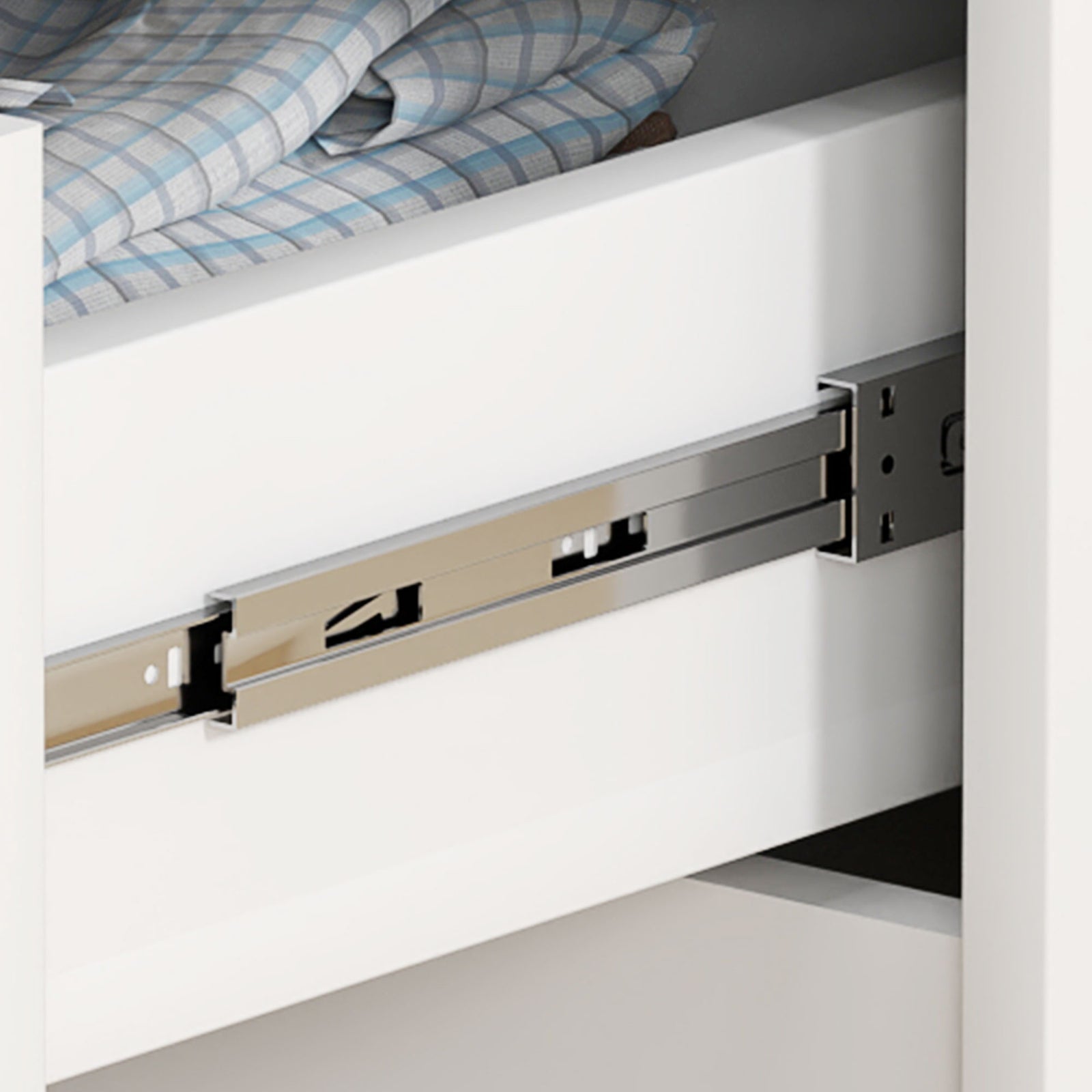 4 Drawer Chest Of Drawers For Bedroom, 60 X 40 X 85cm, White