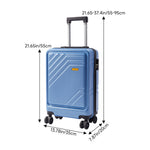 20"suitcase With Combination Lock | Blue