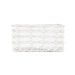 Wicker Unlined White Scandi Storage Basket | Large | White