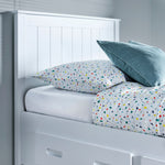 Bedmaster Zarra White 3 Drawer Storage Guest Bed With Spring Mattress