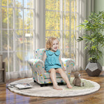 2 Piece Kids Sofa Set With Dinosaur Design, For Nursery | White