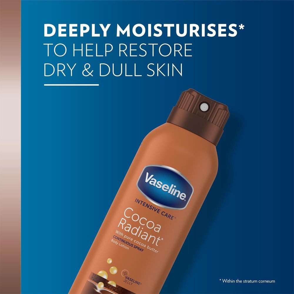 Vaseline Intensive Care Spray Moisturiser Duo Aloe Soothe & Cocoa Radiant 190ml