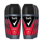 Men Original Antiperspirant Roll On 48h Sweat & Odour Protection, 6pk, 50ml | 6
