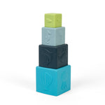 4pc Silicone Stacking Cubes Bath Toy
