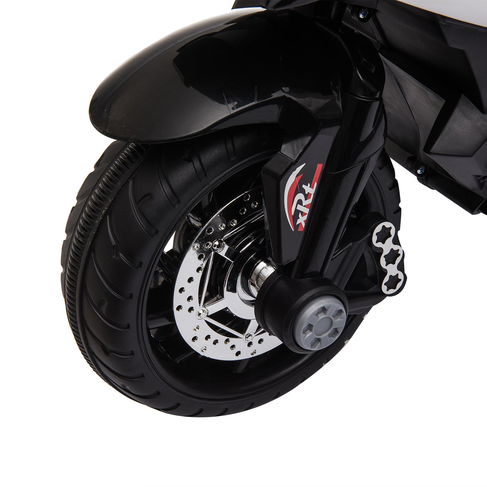 Kids Electric Motorcycle Ride-on Toy 6v Battery Music Horn Lights | Black
