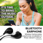 Wireless 200mah Bluetooth Stereo Earphones Black