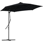 3m Cantilever Parasol W/ Waterproof Cover | Black