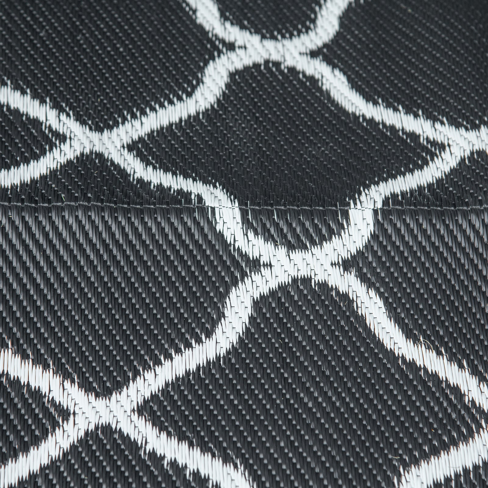 Reversible Rug W/ Carry Bag 182x274cm | Black