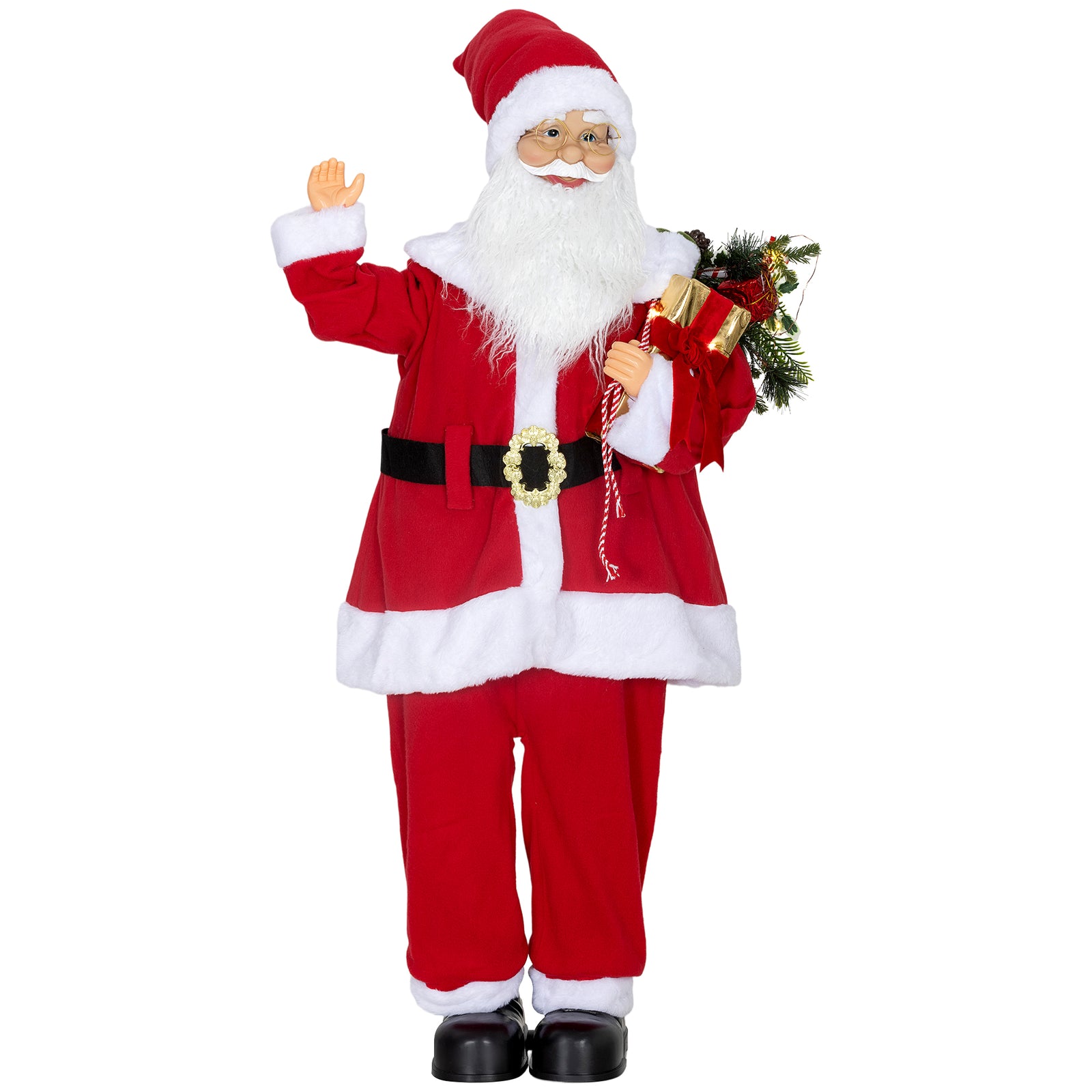 Life Size Animated Santa Claus With Sound Activated For Party