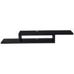 Wall Mounted Media Console Floating Shelf | Black