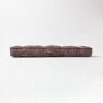 Faux Suede 2 Seater Booster Cushion | 50cm x 100cm | Chocolate