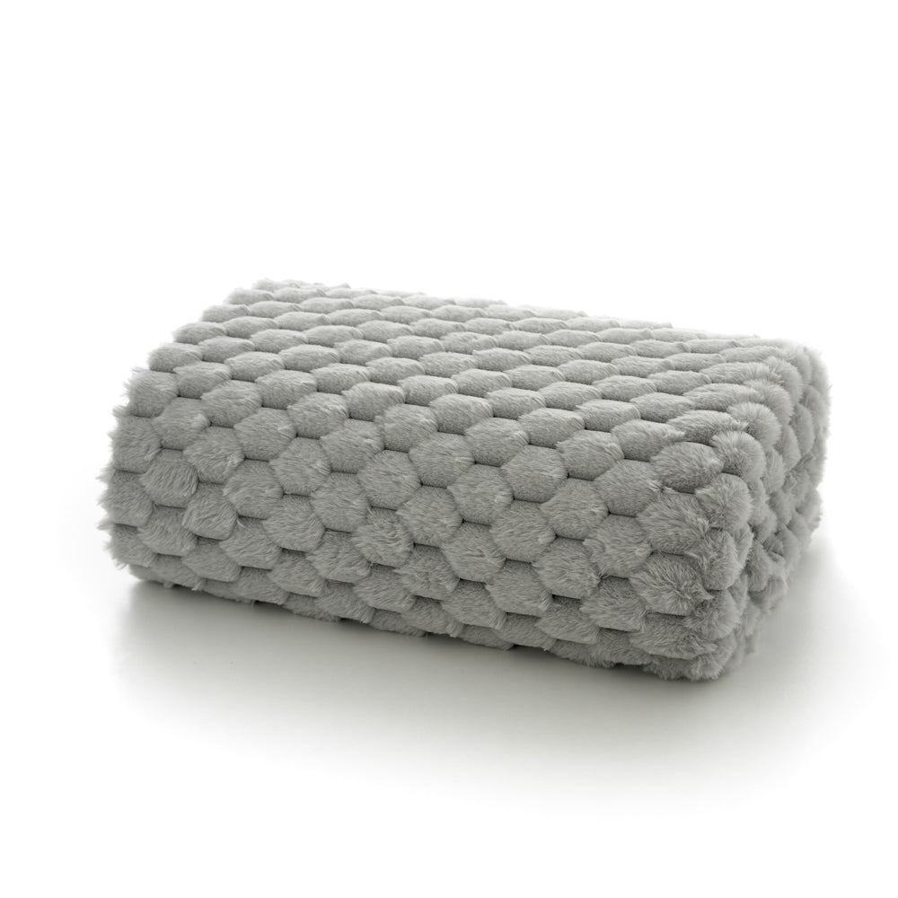 Northcombe Supersoft Faux Fur Throw | 130cm x 180cm | Gray