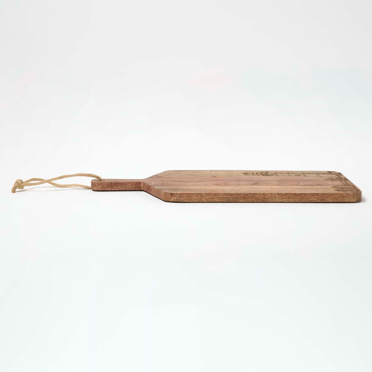 HOMESCAPES Etched Beach Mango Wood Chopping Board