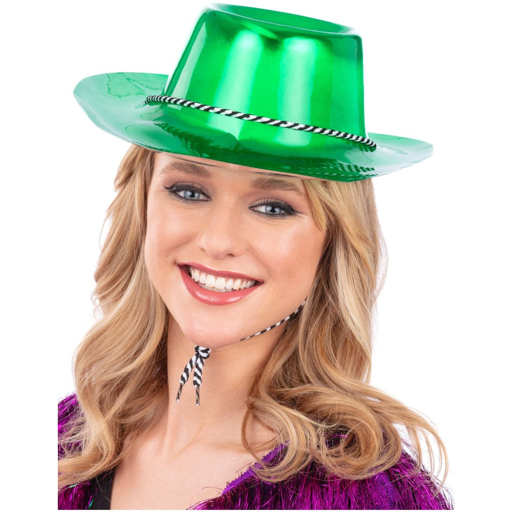 Metallic Cowboy Hat | Green