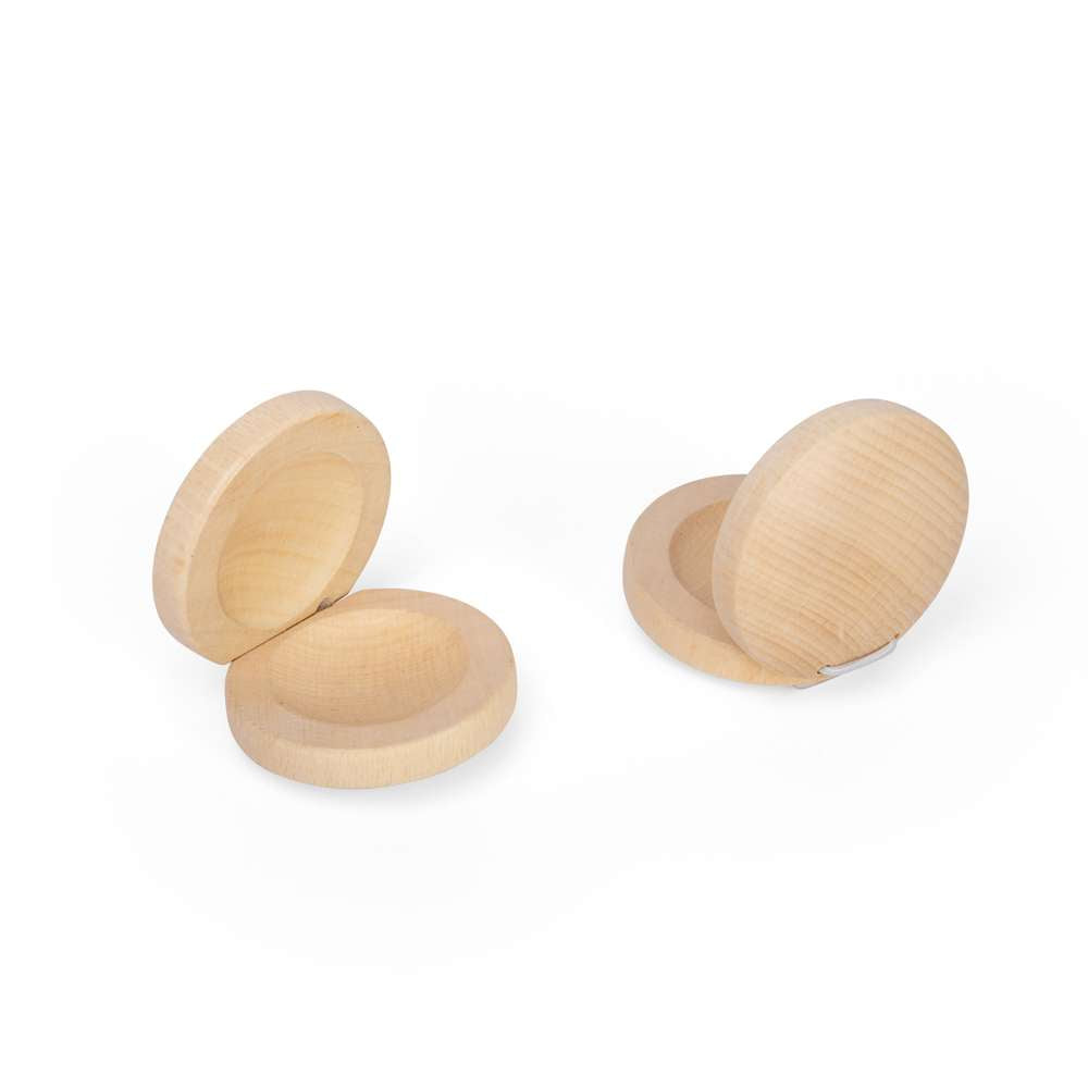 Bigjigs Toys Natural Castanet 4 Pack