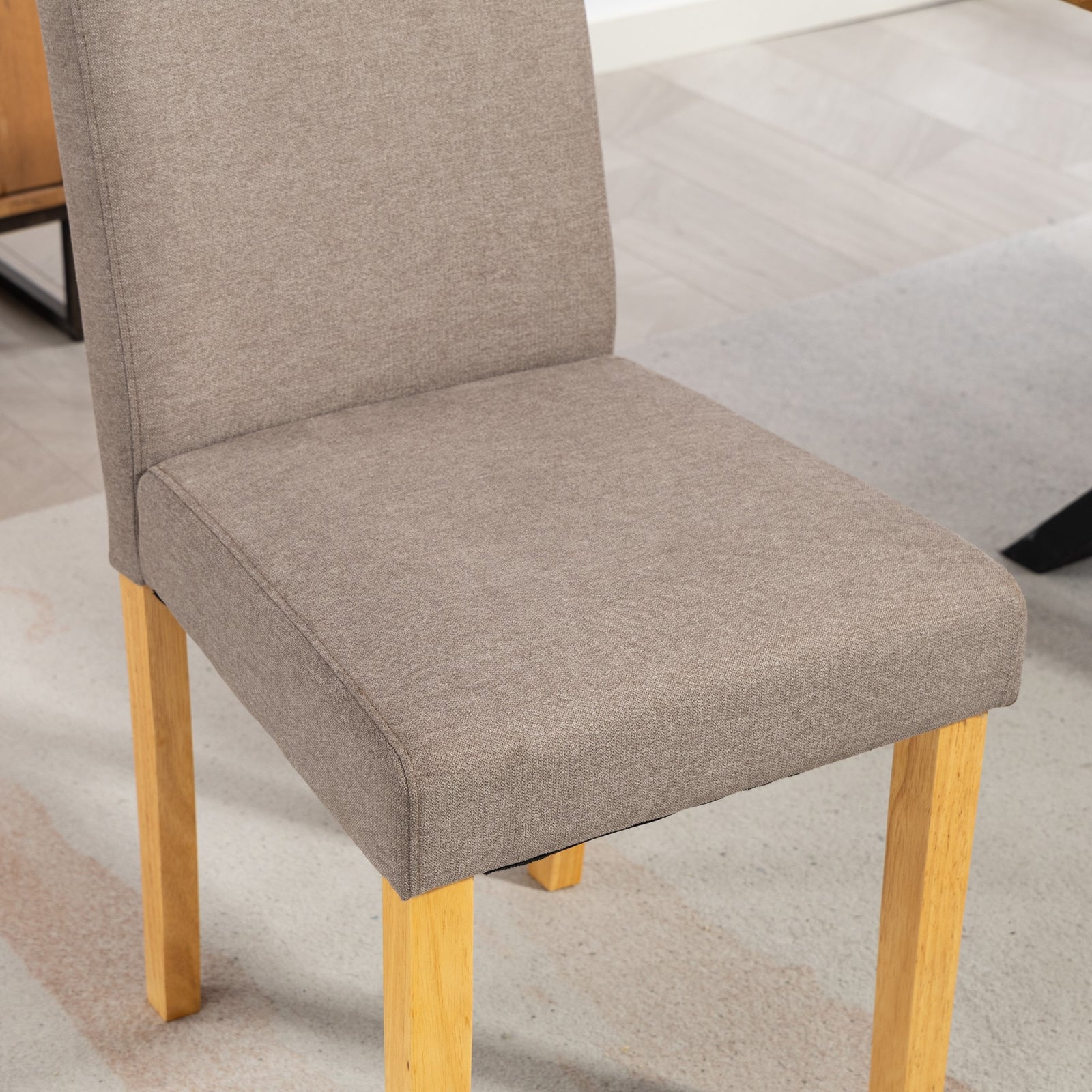 Almont Fabric Dining Chairs - Set Of 2 | Brown