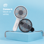 Handheld Mini Fan - 3 Speed Settings Rechargeable Type-c Usb | Black