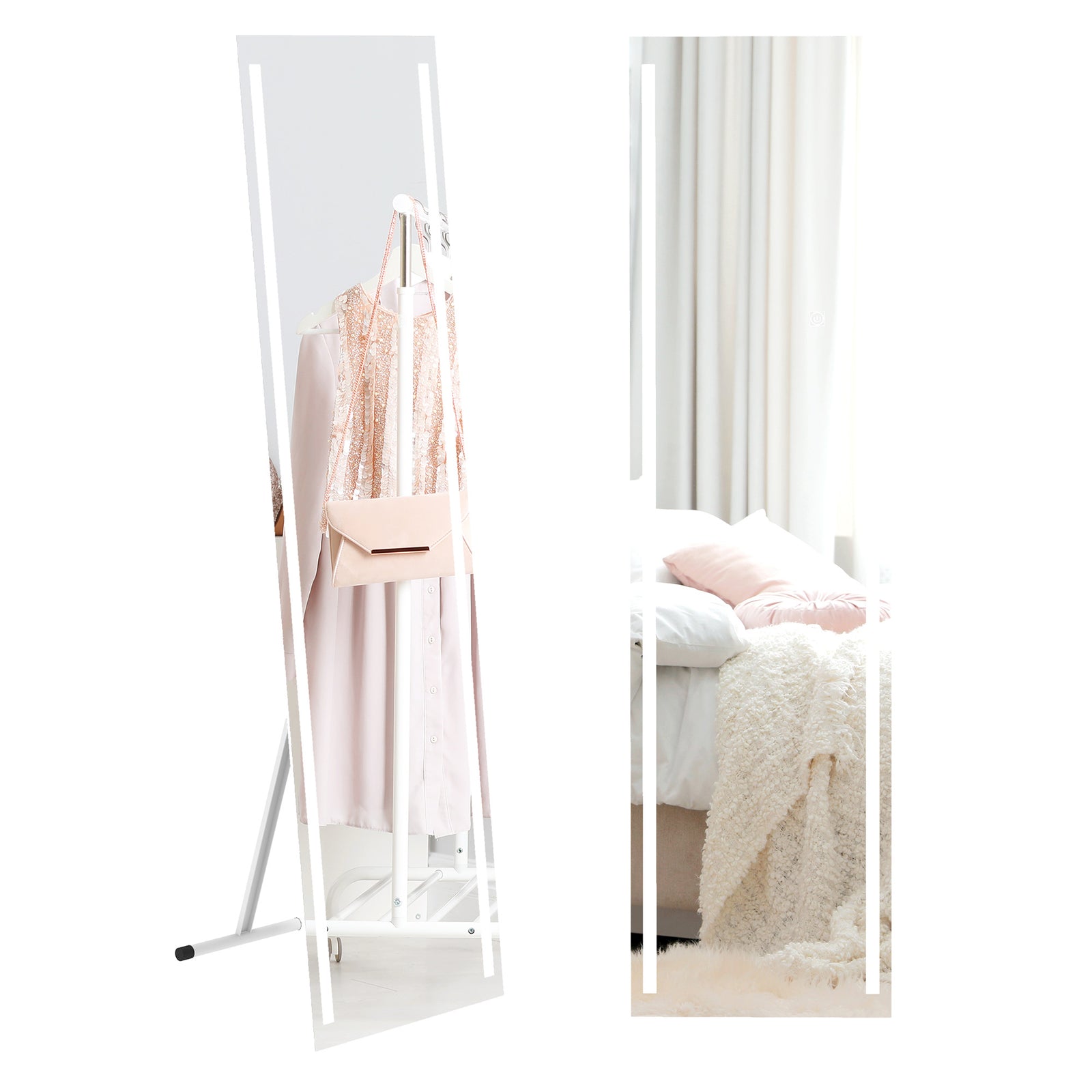 Led Full Length Mirror Dimmable Full Size Body Mirror