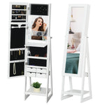 Freestanding Jewellery Storage Armoire W/ 2 Mirrors Drawers