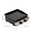 17-inch Stainless Steel Gas Griddle Propane Griddle