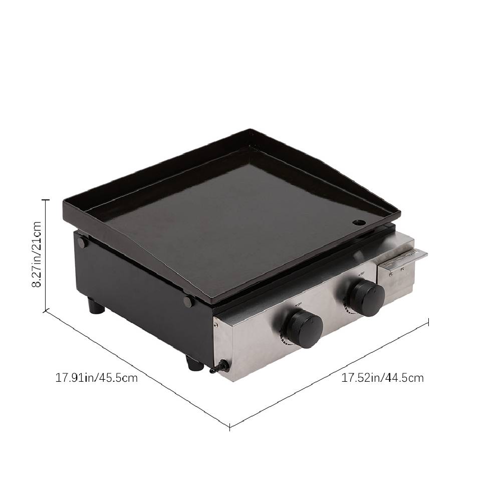 17-inch Stainless Steel Gas Griddle Propane Griddle