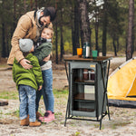 Camping Cupboard Aluminium Foldable Kitchen Station W/ Bag