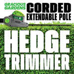 500w Hedge Trimmer Garden Electric Long Reach Telescopic Extendable Hedge Cutter Corded
