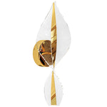 Led Wall Lamp 2 Pack, Modern Indoor Spiral Wall Light | Gold